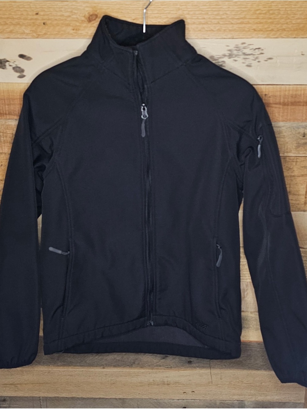 Avia Black Softshell Zip-Up Jacket
